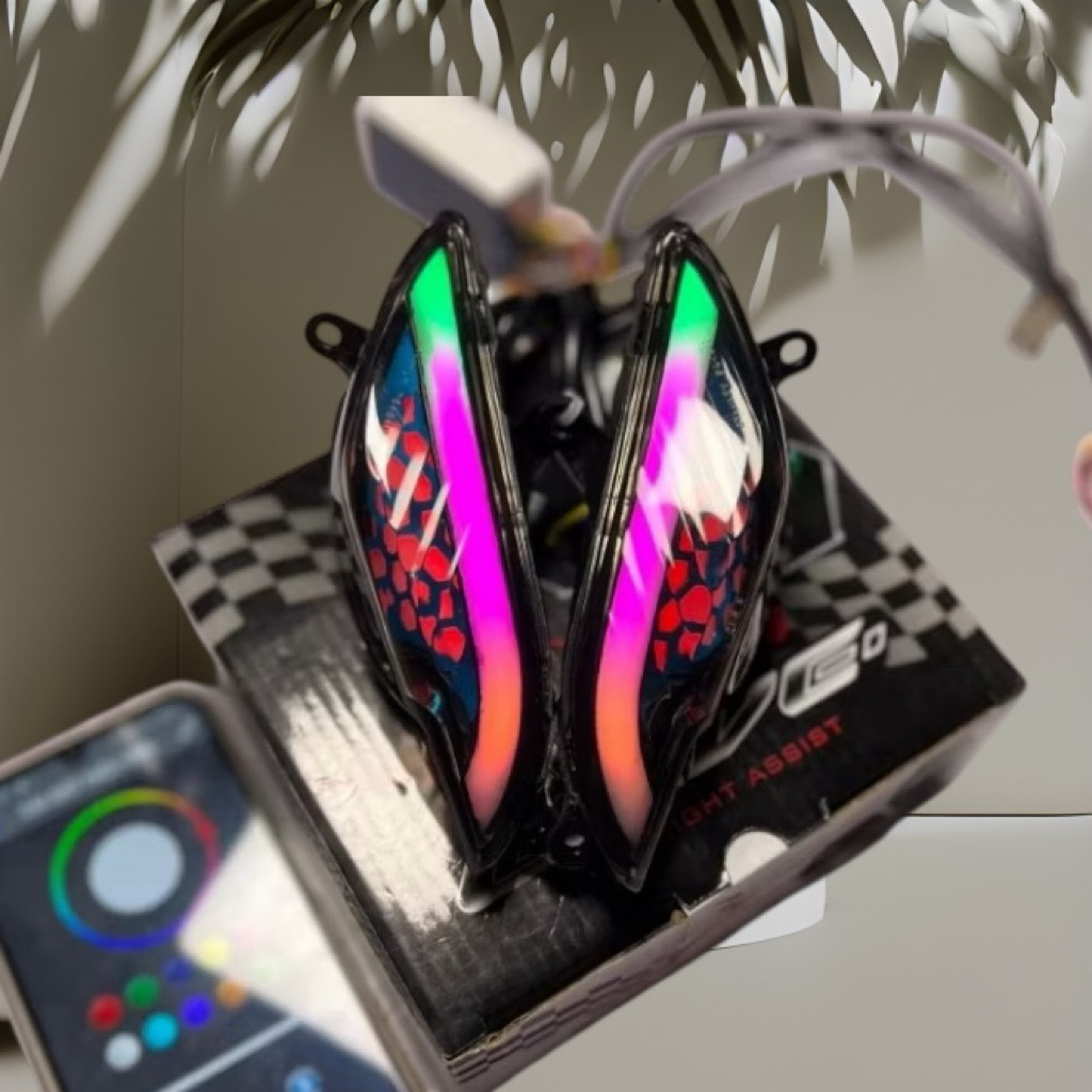 Bộ Xi Nhan Led Audi I8 Điều Chỉnh Màu Qua App Kèm Công Tắc Và Role Lắp Đặt Wave 100/110 Cực Hót.