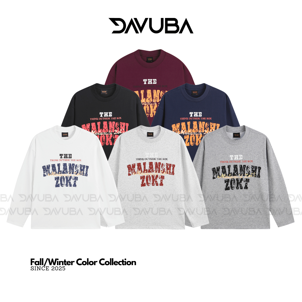 [Deal mở bán] [DAVUBA] Áo Thun Dài Tay Malanshi Long Tee 300gsm nam nữ SM163 | BigBuy360 - bigbuy360.vn