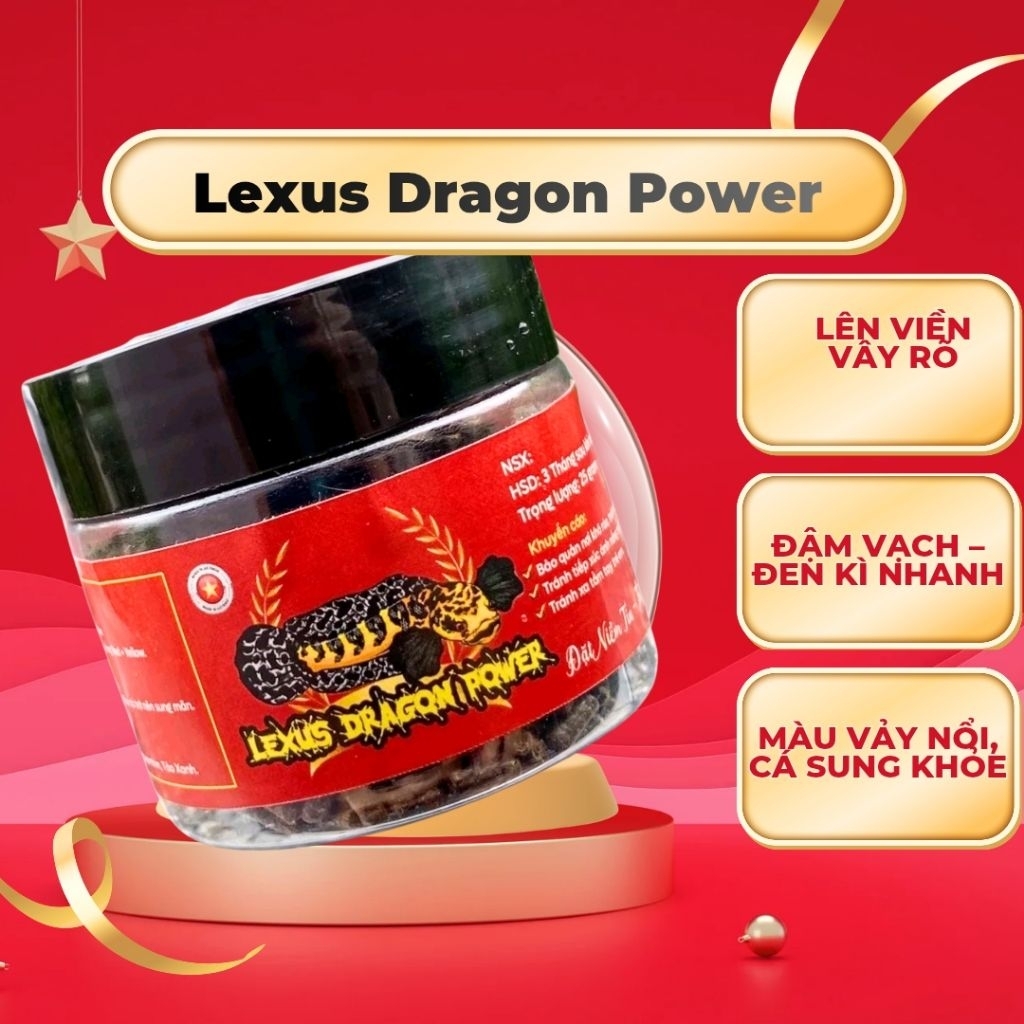 CÁM LEXUS DRAGON POWER – THỨC ĂN CAO CẤP CHO LÓC VẢY RỒNG