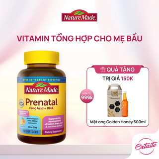   CHÍNH HÃNG  Vitamin tổng hợp cho bà bầu Nature Made Prenatal Folic & DHA hộp 150 viên của Mỹ 