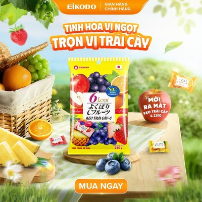 Kẹo Bổ Sung Vitamin C Yokubari Mix Vị Trái Cây 230g Eikodo