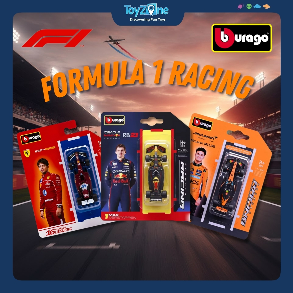 Mô hình xe F1 Formula 1 Racing 2025 tỉ lệ 1:64 Chính Hãng BBURAGO