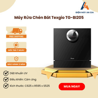 Máy Rửa Chén Bát Texgio TG-BI205 – Dung Tích 11 Bộ – 7 Chương Trình Rửa Tiện Lợi – PEB