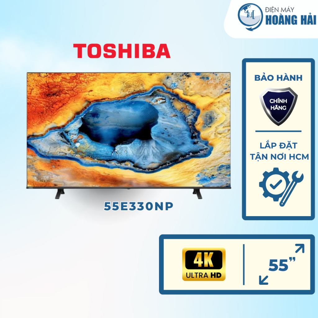 55E330NP Smart Tivi Toshiba 4K 55E330NP – 55 inch – Remote giọng nói – Giao lắp tận nơi