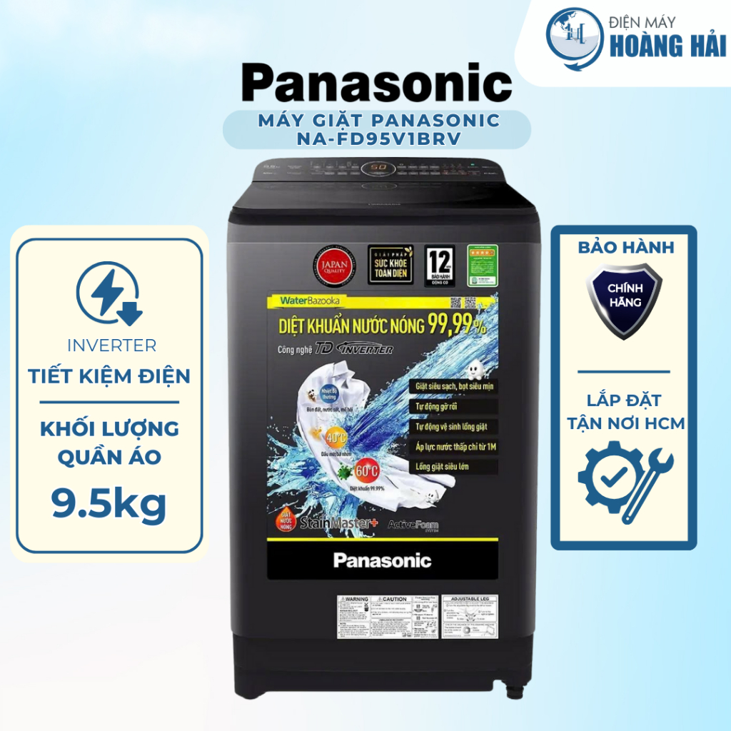 NA-FD95V1BRV | MÁY GIẶT PANASONIC INVERTER 9.5 KG NA-FD95V1BRV