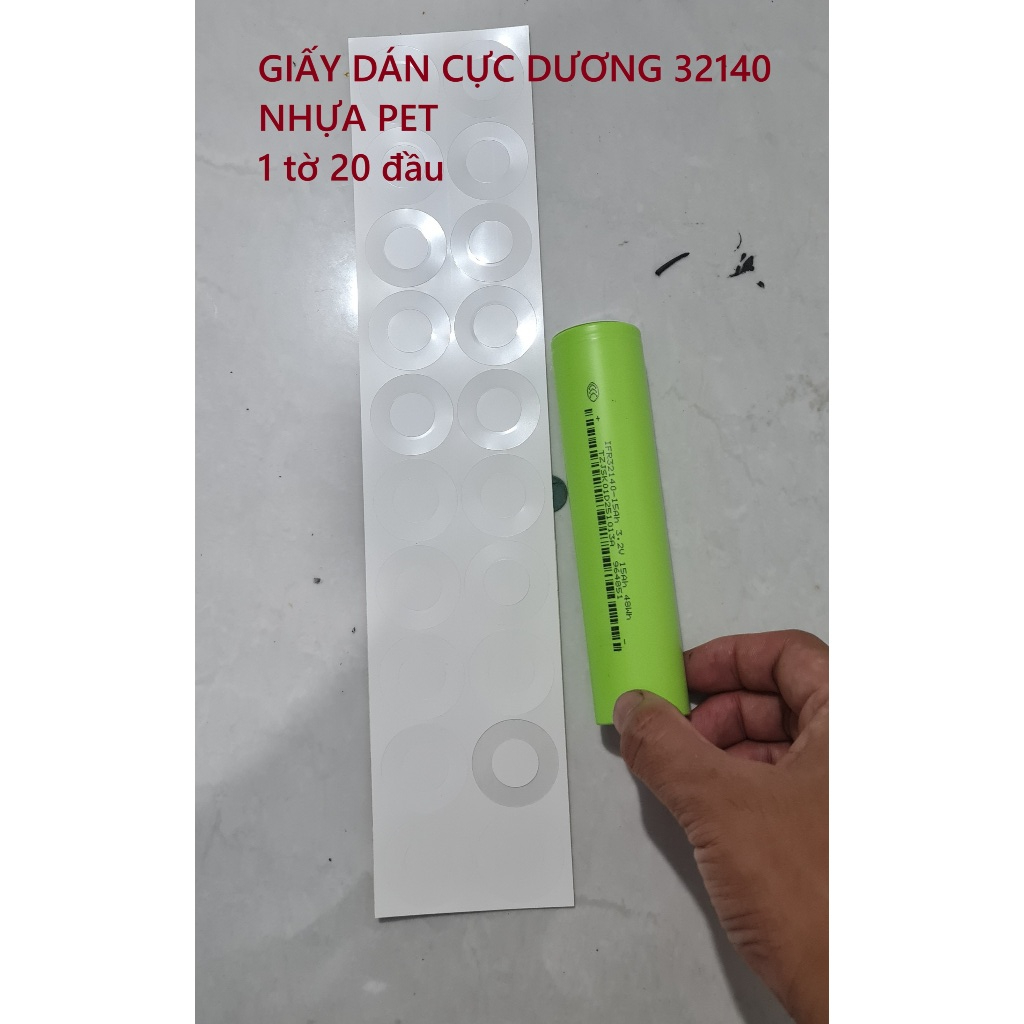 Dán cực dương cell pin 32140, 32700 PET, nhựa PET dán cell 32140, 32700 cách điện, chịu nhiệt