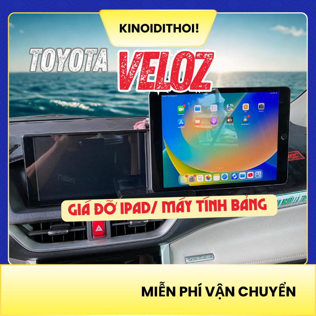 [TOYOTA VELOZ] giá đỡ Ipad 6-11inch / máy tính bảng 6-13inch