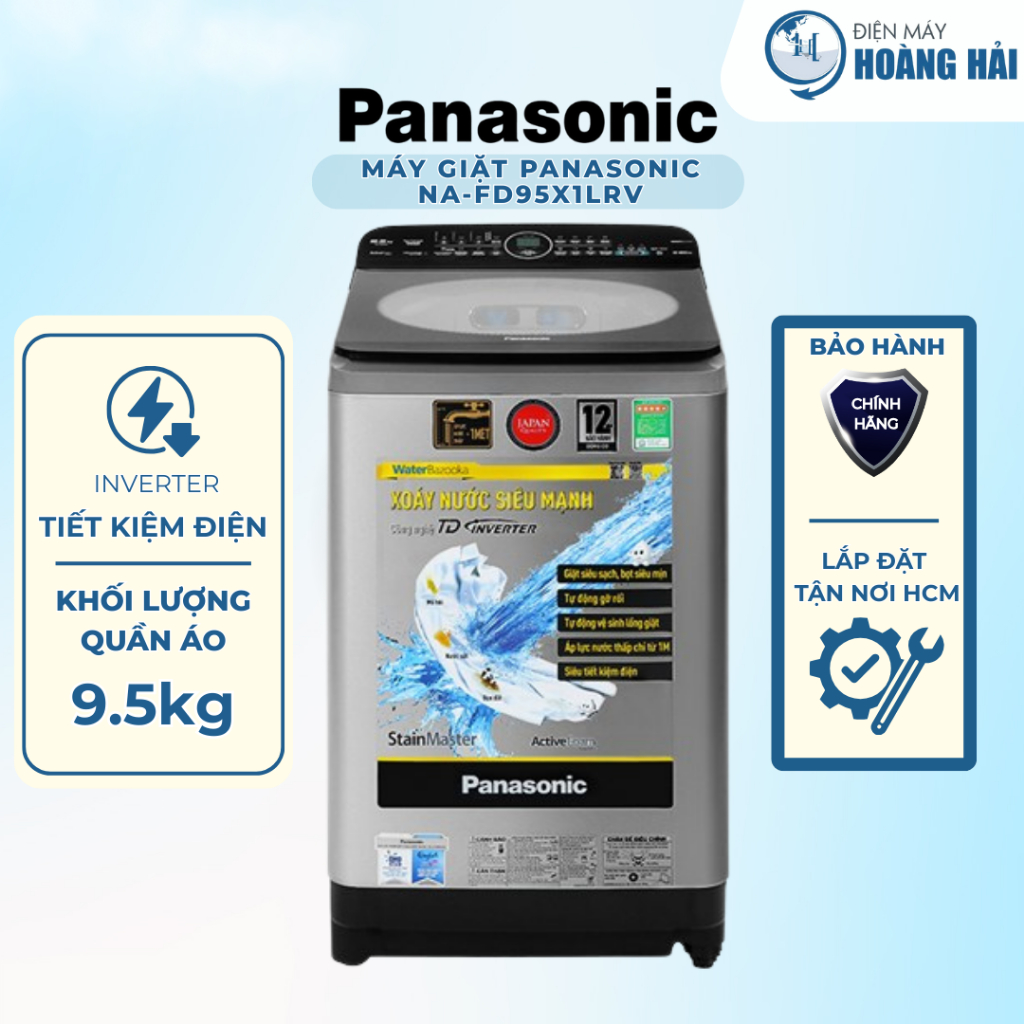 NA-FD95X1LRV máy giặt 9.5 Kg Panasonic NA-FD95X1LRV