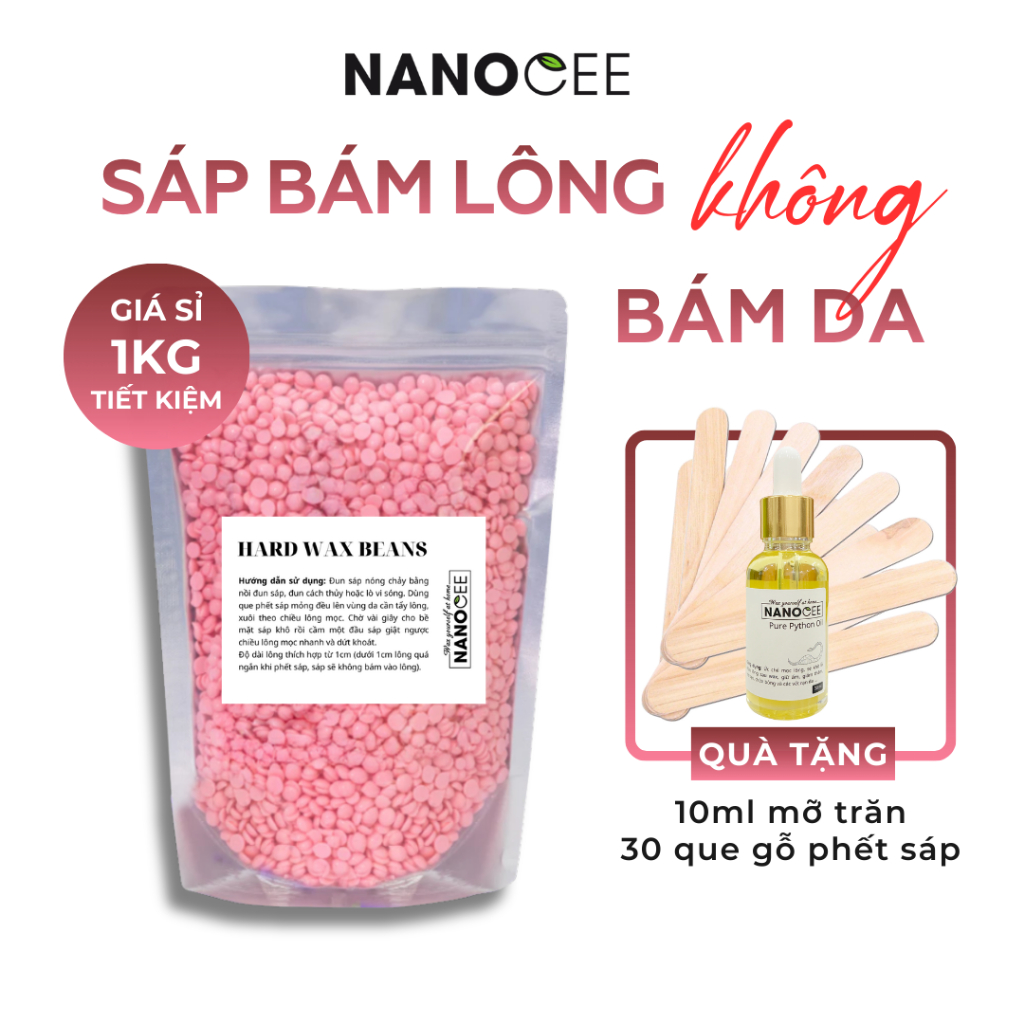 Sáp Wax Lông Hạt Đậu Giá Sỉ, Tẩy Lông Nách, Ria Mép, Lông Bikini, Tay Chân, Wat Bi