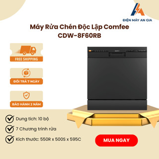 Máy Rửa Chén Thông Minh COMFEE CDW-8F60RB – Sức Chứa 10 Bộ – Diệt Khuẩn Bằng Nước Nóng – PEB