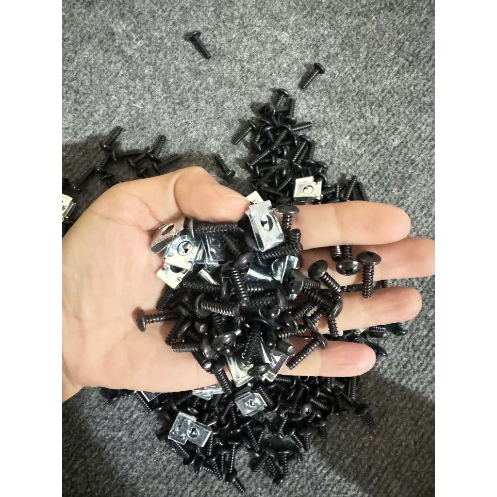 Ốc Vít Giàn Áo Honda 4Ly * 1,6cm, Kẹp Zen Xoắn Ly.