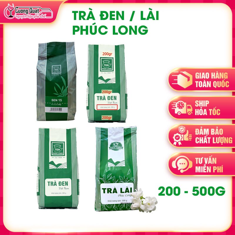 Trà Đen/Trà Lài Phúc Long Nhiều Loại - Cường Quật – Đủ nguyên liệu, chuẩn vị kinh doanh
