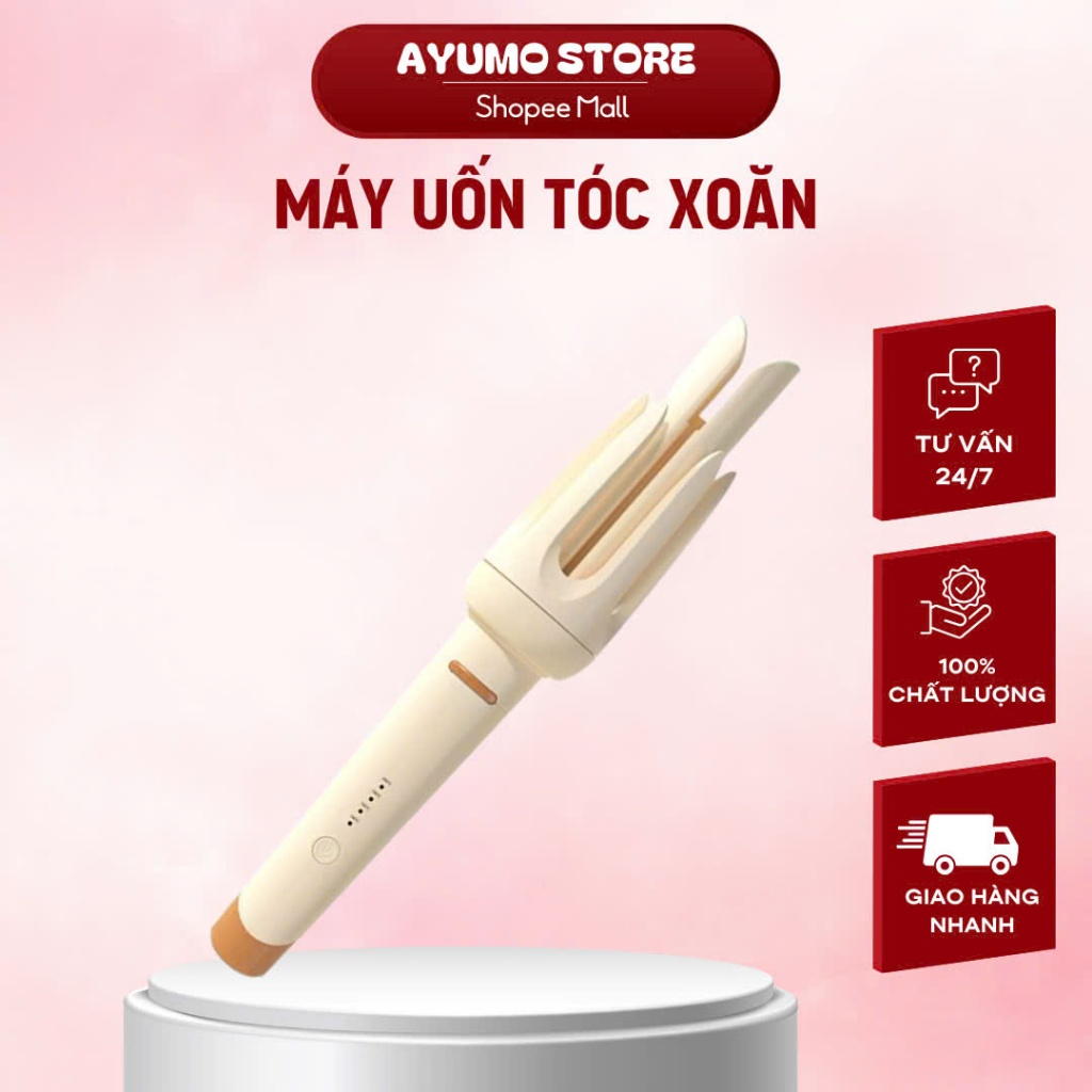Máy Uốn Xoăn Tự Động Công Nghệ Cuộn Tóc Làm Phồng Thông Minh An Toàn (YATASMART)