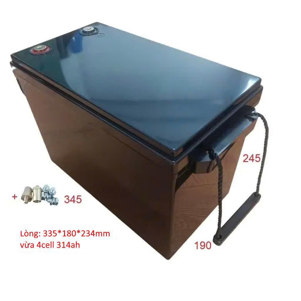 Hộp nhựa ABS bảo vệ pin thay thế bình ắc quy( vừa 4 cell 314ah)