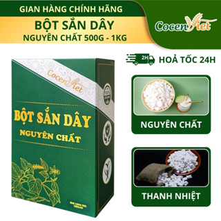 Bột Sắn Dây CocenViet, Nguyên Chất CCV01 Lọc 12 Nước Sấy Tủ Điện Thơm Ngon, Thanh Nhiệt, Giải Khát.