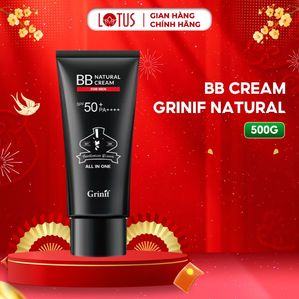 Grinif Natural BB Cream for Men - Flawless Coverage 50ml