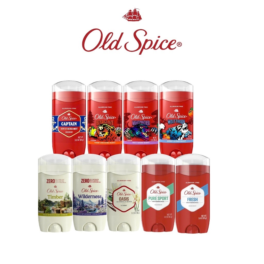 Lăn Sáp khử mùi Old Spice 85gr (Sáp Xanh) - Ngăn Mùi và Ố Vàng Áo