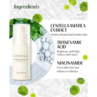 Tinh Chất Dưỡng Trắng Dr Pepti+ Centella Dark Spot Solution Ampoule Pro 30ml