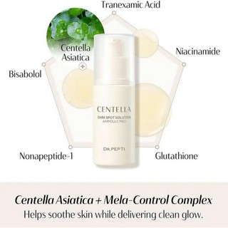 Tinh Chất Dưỡng Trắng Dr Pepti+ Centella Dark Spot Solution Ampoule Pro 30ml