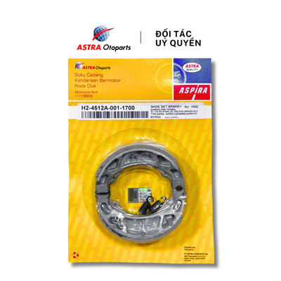 Phanh cơ (bố thắng) ASPIRA cho xe Honda Dream, Wave, Future mã H2-4512A-001-1700