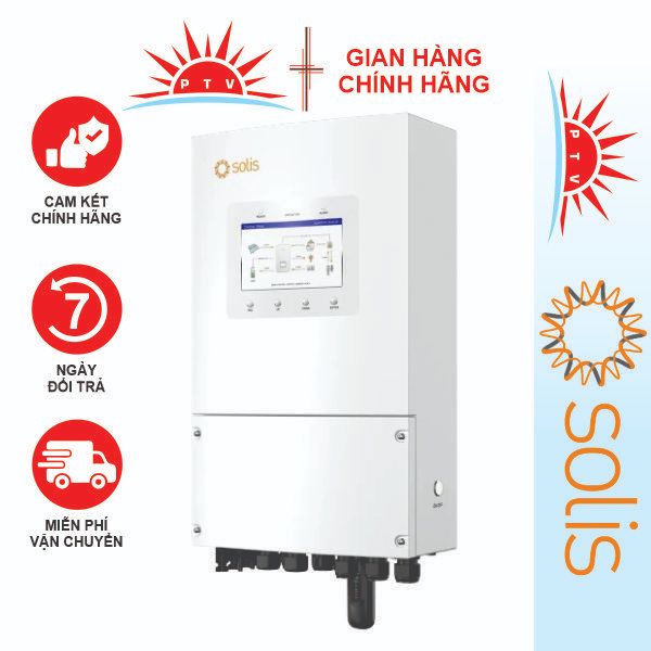 Biến Tần Hybrid Solis 5Kw, 6Kw 1Pha | Inverter Huybrid 1P | Bảo Hành 5 Năm