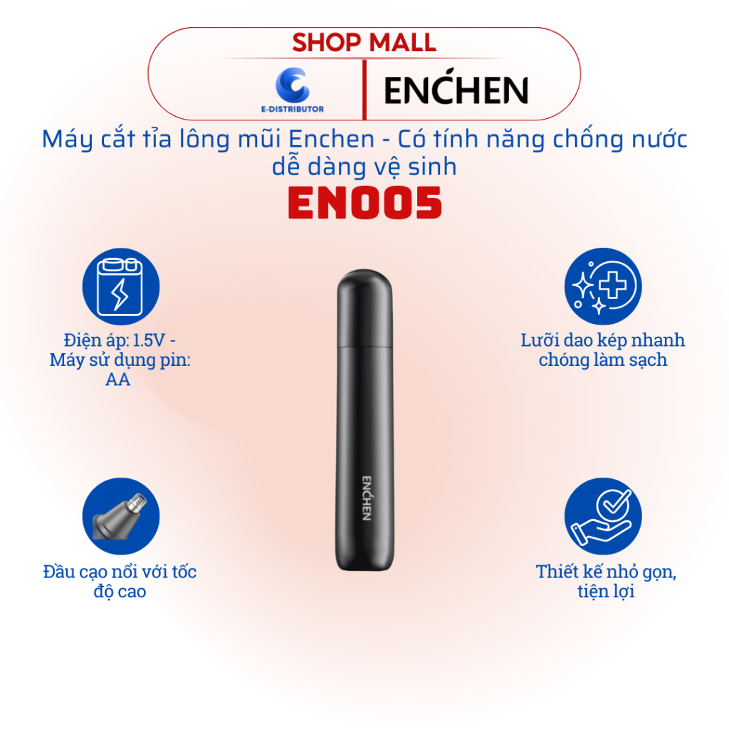 [HỎA TỐC] Máy tỉa lông mũi Enchen EN005 - Hàng chính hãng