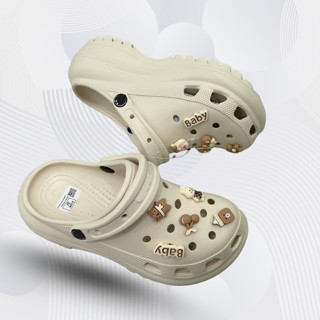  Dép Sục Nữ Đế Cao 7cm Sục đế bằng  chống trơn trượt_ Tặng kèm 10 sticker 