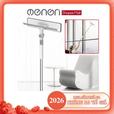 Cây Lau Kính Chuyên Dụng Dài 150cm Có Thể Điều Chỉnh Tăng Giảm, Có Thanh Gạt Nước- OENON