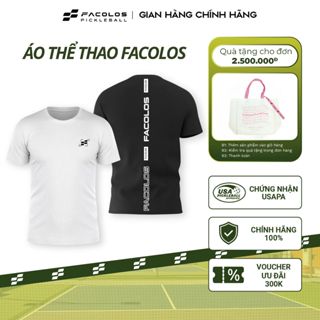  Áo thun thể thao nam nữ Facolos chất liệu Polyester mềm mịn thoáng khí thấm hút mồ hôi tốt 
