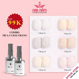  Sơn gel trắng TG cao cấp cọ tròn chai 15ml chọn lẻ 