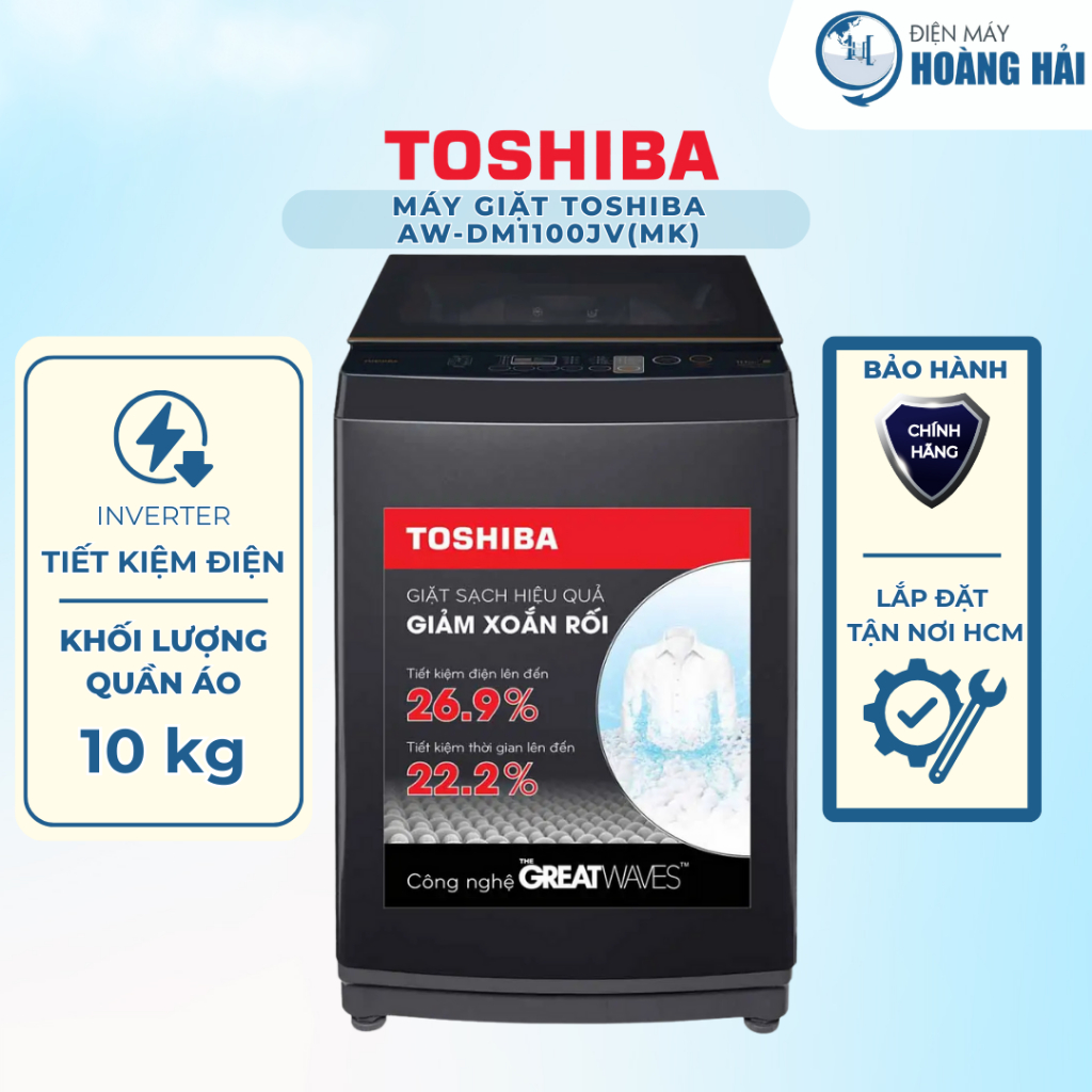 AW-DM1100JV(MK) | Máy Giặt Toshiba Inverter 10 Kg AW-DM1100JV(MK) - Hàng Chính Hãng
