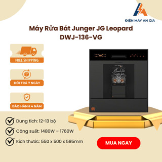 Máy Rửa Bát Junger Leopard DWJ-136-VG – Dung Tích 12-13 Bộ – Công Nghệ Super AI Cleaning – PEB