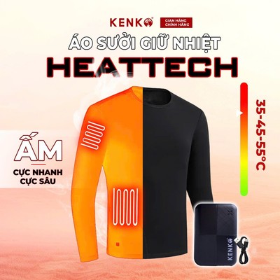 Áo giữ nhiệt tích hợp hệ thống sưởi  KENKO HEAT TECH, sưởi ấm nhanh, giữ nhiệt tốt