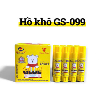 Hồ Khô G-Star GS077 / GS099 – Combo 6 Chai Hồ Khô Dán Giấy An Toàn Cho Học Sinh, Văn Phòng