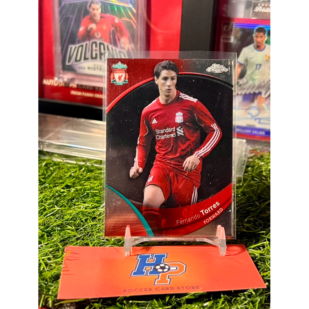 Thẻ bóng đá Fernando Torres Topps Chrome Liverpool 2023/24