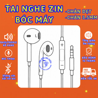  Tai nghe có dây jack dẹt jack 3.5mm – Tương thích nhiều dòng máy zin 100% bảo hành 12 tháng 