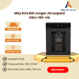 Máy Rửa Bát Junger Leopard DWJ-183-VG – 15 Bộ – 7 Chương Trình Rửa – 9 Tính Năng Phụ Trợ – PEB