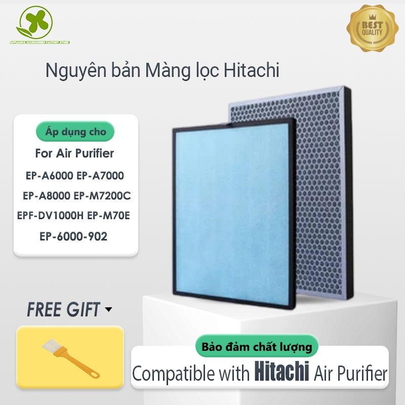 Lõi Lọc Không Khí Hitachi EP-A6000 / EP-A7000 / EP-M7200C. àng lọc không khí HEPA và than hoạt tính