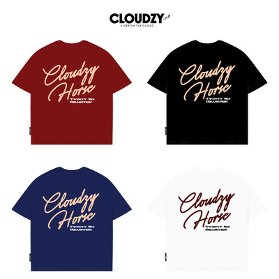 Áo thun boxy local brand CLOUDZY unisex in chữ 100% cotton 250GSM áo phông đi học streetwear DRAFT