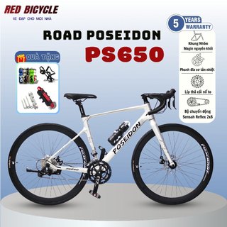  Xe Đạp Đua Poseidon PS650- RoadBike- Tay Đề Lắc Sensah Reflex Khung Nhôm Magie Đúc Nguyên Khối- Cối Nổ 