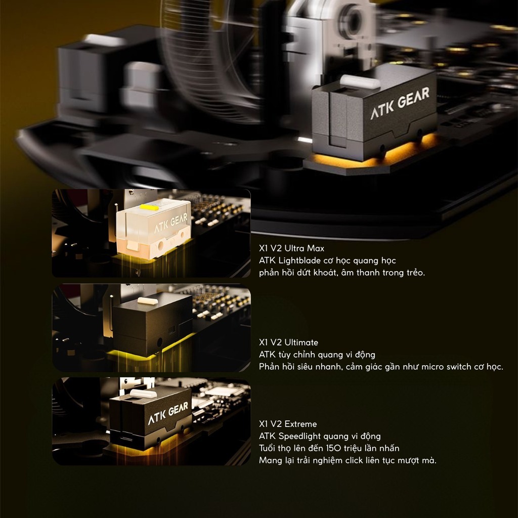 [⚡Cực Hot] Chuột Gaming Không Dây ATK X1 Ultimate - Paw3950Ultra, 8KHz PollingRate, Nordic 52840 NEW | BigBuy360 - bigbuy360.vn
