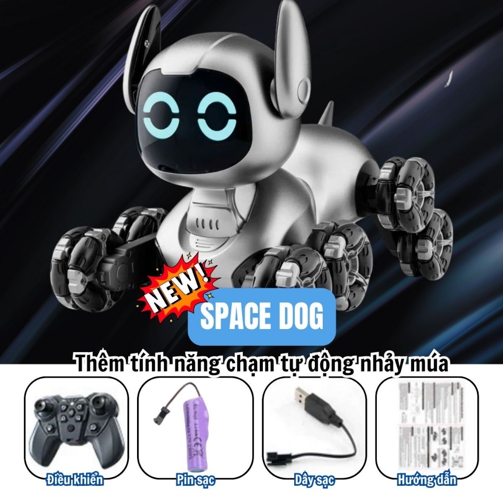 Đồ Chơi Robot Chó Thông Minh Siêu Cute, 8 Bánh Xe Linh Hoạt Có Thể Di Chuyển Trên Nhiều Địa Hình, Quà Tặng Hot 2024 | BigBuy360 - bigbuy360.vn