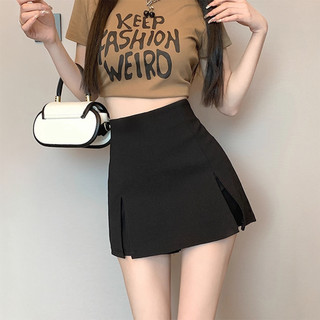  Chân Váy Mini Dáng Chữ A DaaLaa Store Xẻ Tà 2 Bên Có Quần Trong C008 