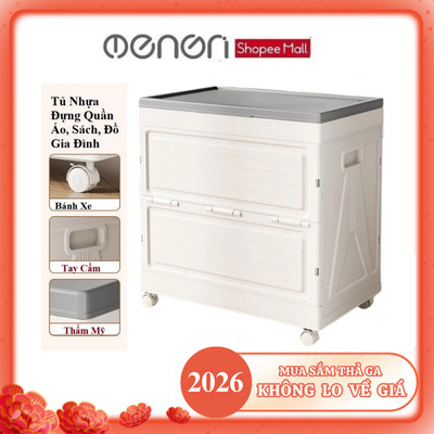 Hộp Đựng Quần Áo Cỡ Lớn OENON Có Bánh Xe Gấp Gọn, Thùng Đựng Quần Áo, Đồ Chơi, Gấu Bông