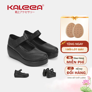  Kaleea - Giày Cao Gót Nữ Quai Dán Đi Nhẹ Êm Giày Đế Xuồng Cao 6p Chất Da Mềm - MO630 