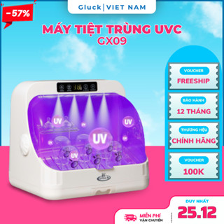  Máy Tiệt Trùng Sấy Khô Bình Sữa Bằng Tia UV GLUCK GX09 - Sấy Khô Diệt Khuẩn 99.9% An Toàn Cho Bé 