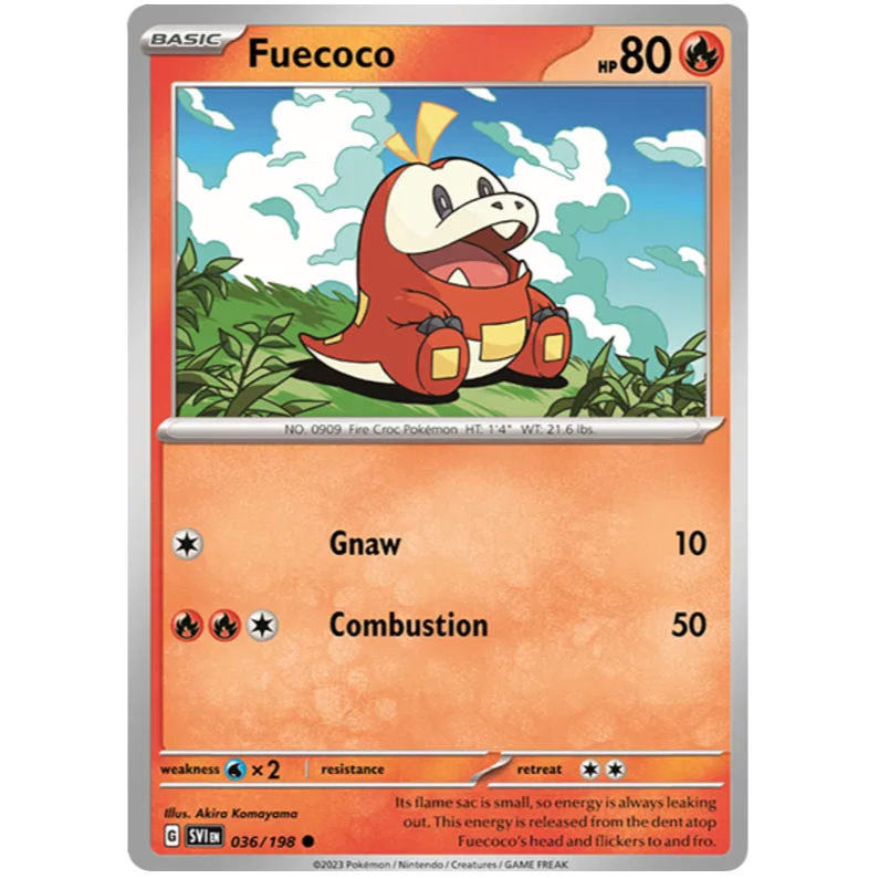 SVI - Pokemon TCG - Fuecoco - Common - 036/198