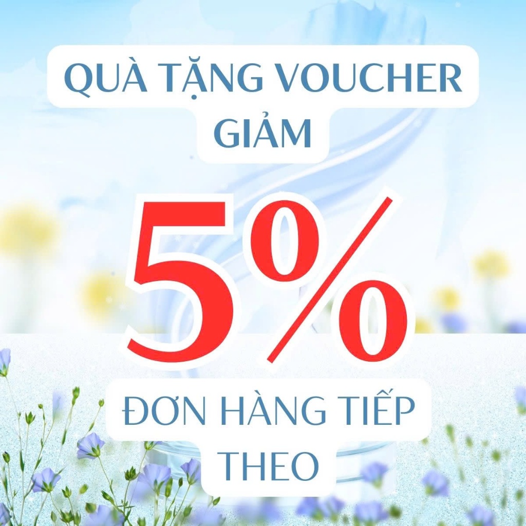 Tặng 1 hộp voucher 5% cho đơn hàng tiếp theo