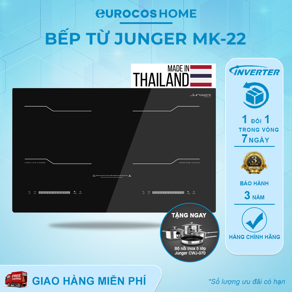 Bếp từ Junger MK-22 Inverter Nhập Thái Lan, Chính hãng bảo hành tại nhà