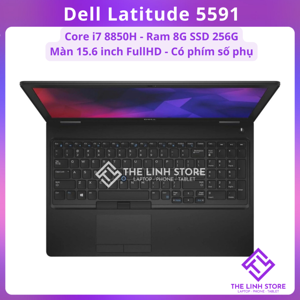 Laptop Dell Latitude 5591 màn 15.6 inch FHD - Core i7 8850H
